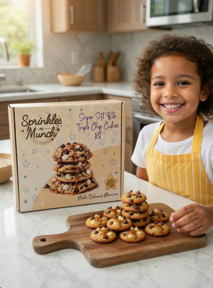 Super Soft Bite Triple Chip Cookie Baking Kit - Sprinkles N Munch